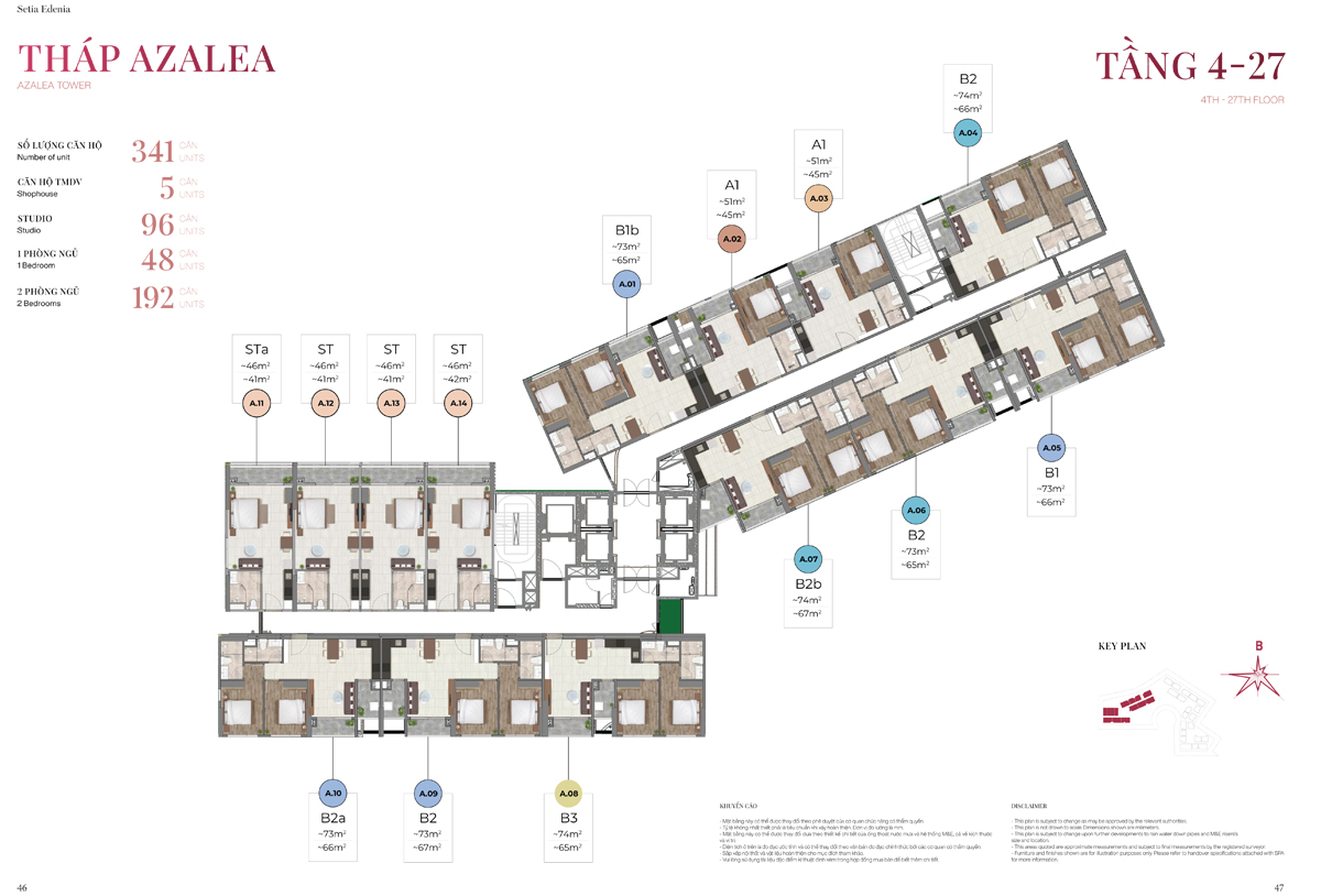 Mặt bằng Azalea - Setia Lái Thiêu