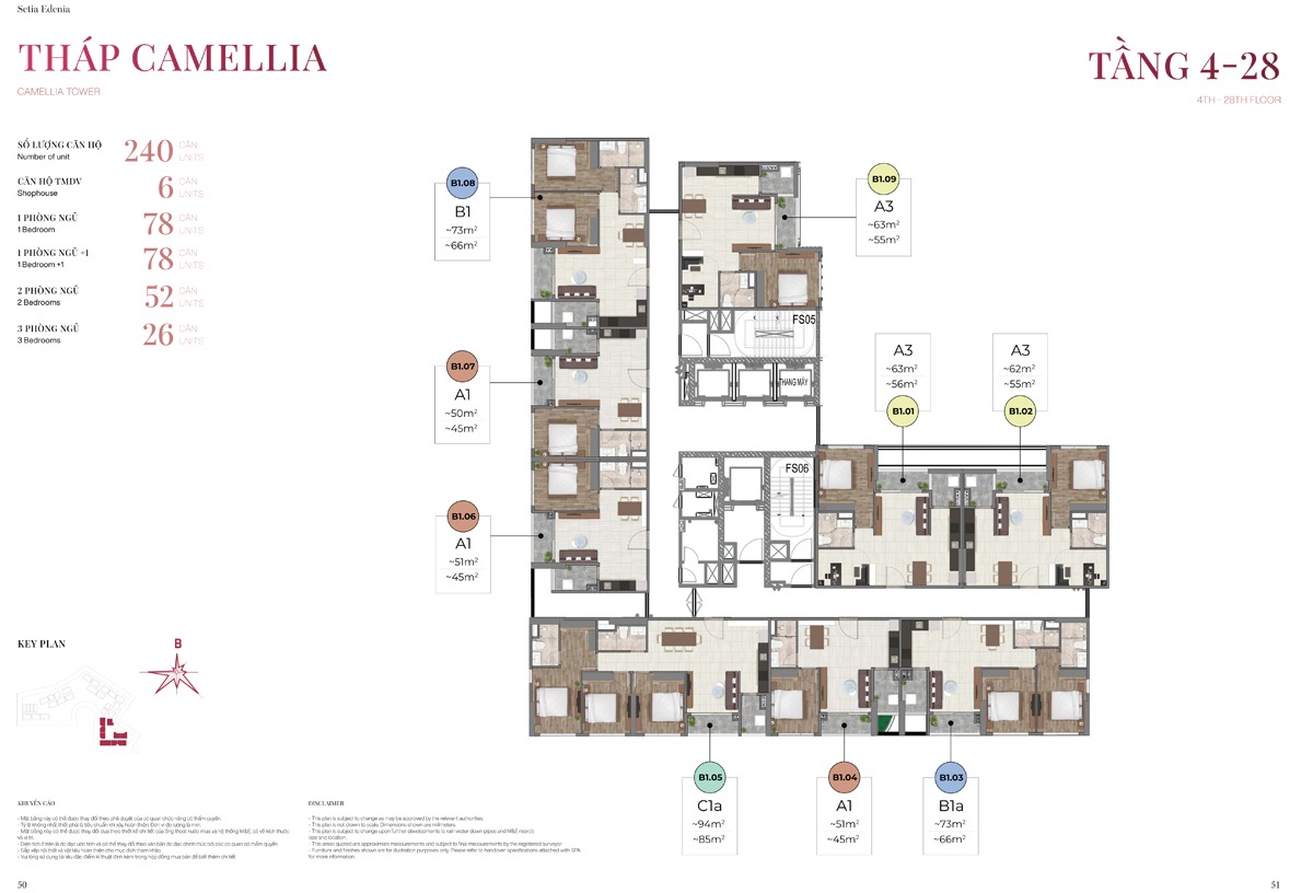 Mặt bằng Camellia - Setia Lái Thiêu